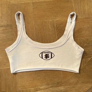 FSU football crop top